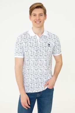 U. S. Polo Assn Мужская темно-синяя футболка с воротником-поло