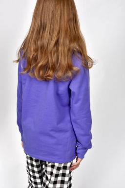 Пижама для девочки 91232 пыльная роза/черная клетка 870 Lets go - Let's go фото 11