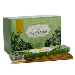 Благовония TULASI Exclusive Masala Cannabis блок 12шт светлые с пыльцой
