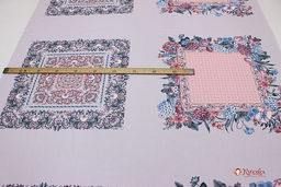 Перкаль Илона (Гол.платок 0.74м*0.81м) цв.св.серо-сиреневый, ш.1.5м, хлопок-100%, раппорт 81см - Купава фото 6