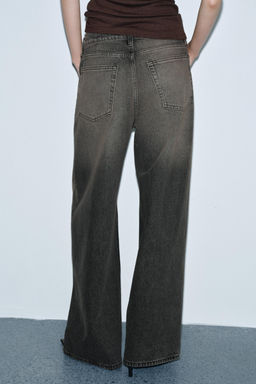 ZW COLLECTION WIDE-LEG MID-WAIST JEANS WITH DARTS - Zara фото 5
