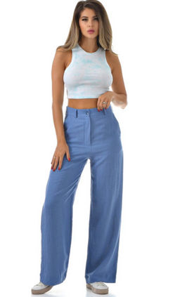 Брюки из льна с вискозой на молнии. - А+б коллекция фото 12