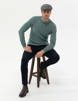 Ye_il Slim Fit Bisiklet Yaka Triko Kazak - Pierre cardin фото 4