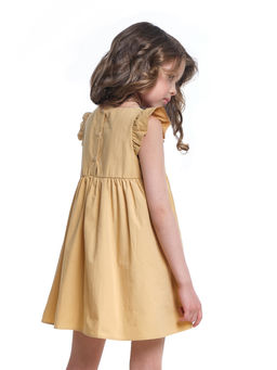Платье для девочки праздничное нарядная форма детская одежда UD 6220 беж - Mini maxi фото 2