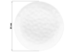 Тарелка для закуски 21*21*1,7 см Консонанс белая глянец - Elan gallery фото 2