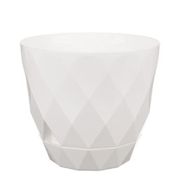 Цена за 2 шт. Горшок для цветов Лаурель D145мм 1,3л с поддоном (белый) 221610829/01