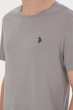 Мужская темно-серая базовая футболка Неожиданная скидка в корзине - U.s. polo assn фото 7