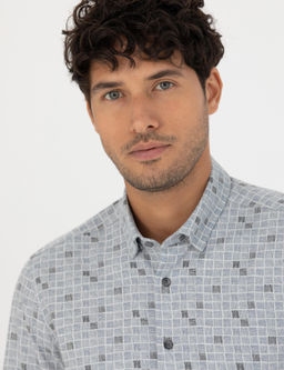 Рубашка Pierre Cardin Slim Fit синяя
