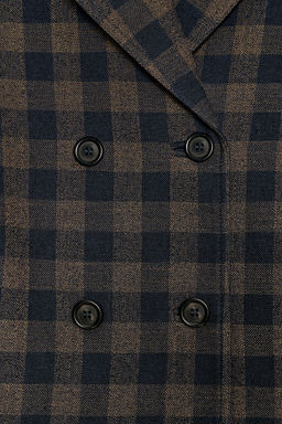 ZW COLLECTION CHECKED DOUBLE-BREASTED JACKET - Zara фото 14
