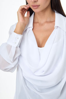 Блуза ANELLI 1087 белая  фото 2