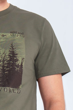 Арт. 61133 Футболка мужская 48-56 (5 шт) Цвет:хаки - Идеал фото 5