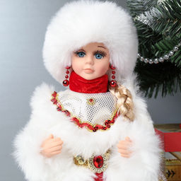 Фигурка Снегурочка 30 см + подарок / 19B603-12 /уп 36/ музыкальная - Галеонтрейд фото 4
