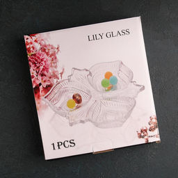 Менажница фигурная «Листья», 3 секции, 25,5×3,5 см