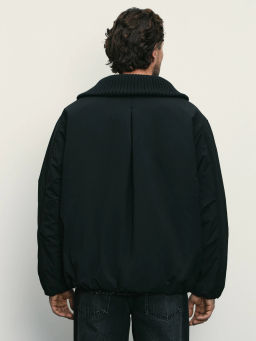 Куртка-бомбер утепленная с широким воротником / Zarina  фото 6