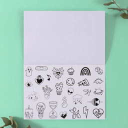 Наклейки в книжке «Одна линия», 3 фона, 20.7×14.2 см