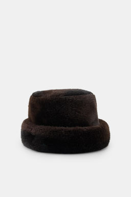FAUX FUR TURN-UP HAT - Zara фото 2
