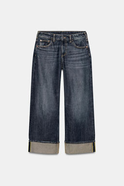 Z1975 RELAXED FIT JEANS WITH TURN-UP HEMS - Zara фото 2