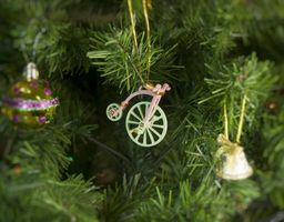 Елочная игрушка - Ретро велосипед 3015 Classic
