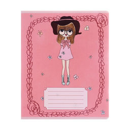 Цена за 20 шт. Тетрадь 12 листов в клетку Calligrata «Девочки», обложка мелованный картон, МИКС