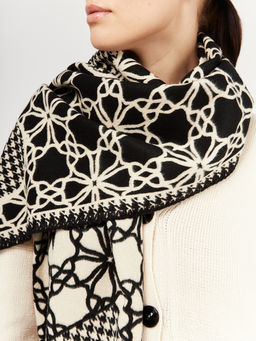 в составе ШЕРСТЬ и КАШЕМИР Большой, мягкий, теплый двусторонний палантин - Tantino фото 6