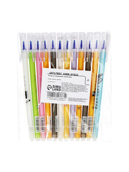 Цена за 12 шт. Ручка гелевая стираемые чернила, 0.5 мм, стержень синий, ассорти, МИКС