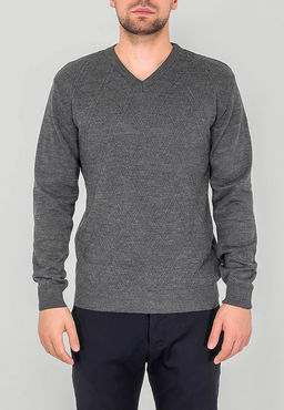 Джемпер мужской CASINO c124-ромб D4 (антрацит)