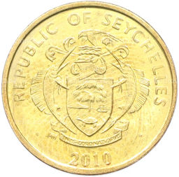 Монета 5 центов 2010 года Сейшелы