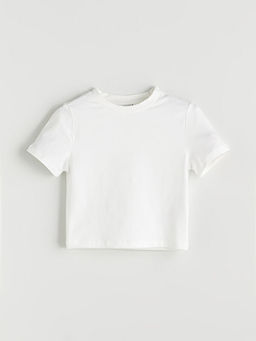 Bisiklet Yaka K?z ?ocuk Ti??rt