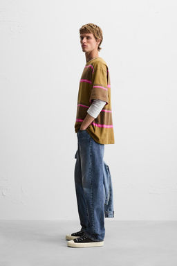 STRIPED JACQUARD T-SHIRT - Zara фото 11