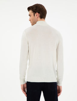 Ekru Slim Fit Kazak