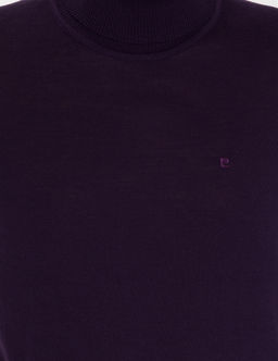 Mor Slim Fit Bal_k__ Yaka Y_n Kar___ml_ Basic Triko Kazak - Pierre cardin фото 6