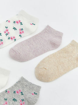 ?i?ekli Kad?n Patik ?orap 5li