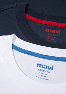 2li Mavi Muhur Logo Nak?sl? Erkek Tisort фото 9