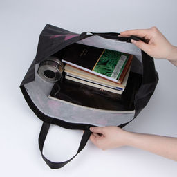 Цена за 2 шт. Сумка хозяйственная без застёжки, 43×11×32 см, чёрная