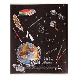 Тетрадь предметная Доска, 48 листов в клетку Английский язык,со справочным материалом, обложка мелованный картон, блок офсет - Calligrata фото 2