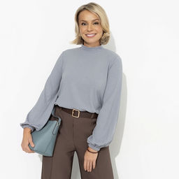 Блуза с воротником-стойкой Рискуй и выигрывай! (new)