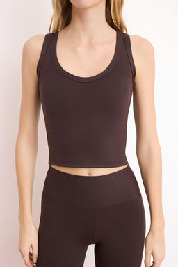 Kahverengi F?rcal? Scuba Regular Bluz THMSS26BZ00008 - Trendyolmilla фото 3