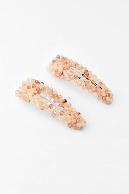 2-PACK OF BEADED HAIR CLIPS - Zara фото 3