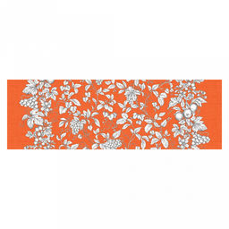 Скатерть-дорожка на стол 145х50см "Фелиция", хлопок "Комфорт" 171г/м2, упаковка классическая 28х41см, "Домашняя мода" (Россия)