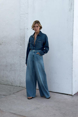 Z1975 PALAZZO MID-WAIST FULL LENGTH JEANS