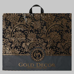Цена за 25 шт. Пакет «Голд декор», полиэтиленовый с петлевой ручкой, 60×50 см, 70 мкм