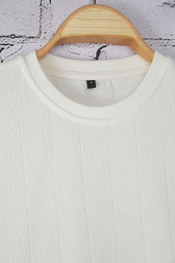 TRENDYOL MAN Beyaz Regular/Normal Kesim Bisiklet Yaka Pamuklu Basic T-Shirt TMNSS25TS00062 - Trendyolmilla фото 5