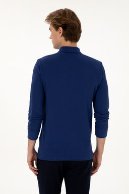 Erkek _ndigo Basic Sweatshirt Sepette S_rpriz _ndirim - U.s. polo assn фото 16