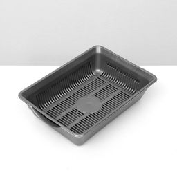 Туалет глубокий с сеткой 36 х 25 х 9 см, серый - Simaland фото 3