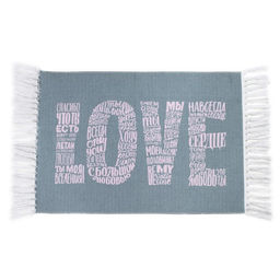 Коврик Love 60х90 см, 50% хл, 50% п/э