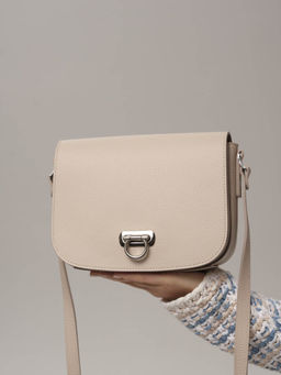 Сумка кожаная кросс-боди Azaro 31034 бежевый жемчуг