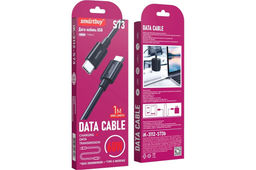 Кабель Type-C - Type-C, 1 м, 60Вт, 6A (iK-3112-S73b) "Smartbuy", черный