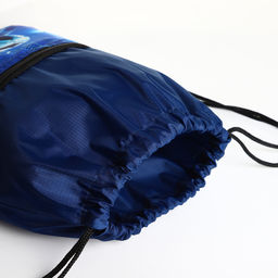 Мешок для обуви, 34*0,1*45, отд на молнии, на стяжке, синий - Simaland фото 3
