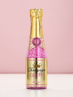 Подарочный набор Prosecco Queen, гель для душа и соль для ванны во флаконах шампанское, Чистое Счастье