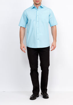 Сорочка мужская короткий рукав GREG Gb210/309/BL SKY  фото 4